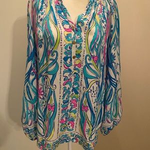 Lily Pulitzer Elsa Silk Top